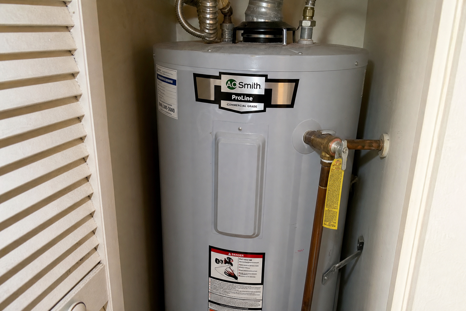 Interior equipment documented during an inspection